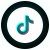 Logo do TikTok em órbita